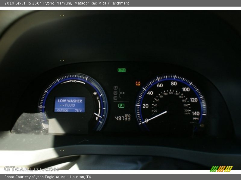 Matador Red Mica / Parchment 2010 Lexus HS 250h Hybrid Premium