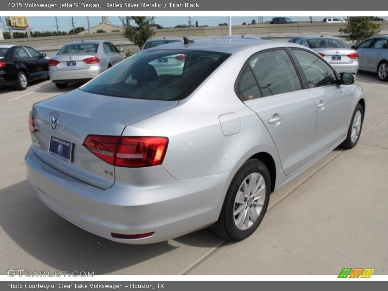 Reflex Silver Metallic / Titan Black 2015 Volkswagen Jetta SE Sedan