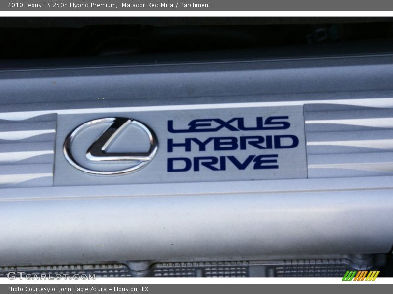 Matador Red Mica / Parchment 2010 Lexus HS 250h Hybrid Premium