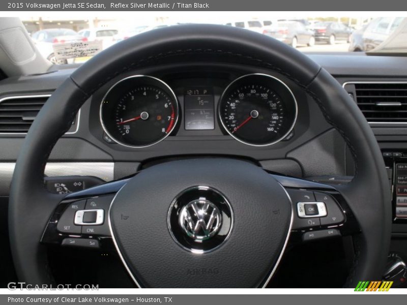 Reflex Silver Metallic / Titan Black 2015 Volkswagen Jetta SE Sedan