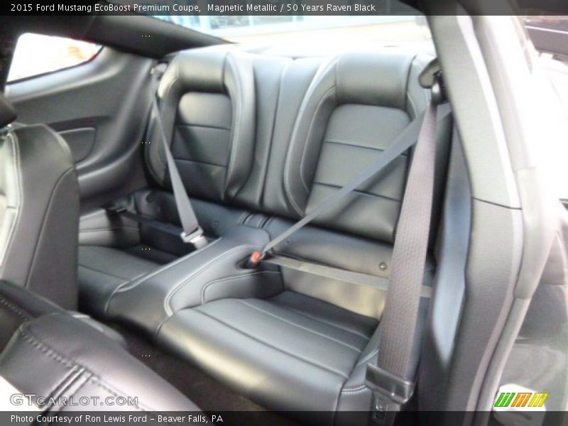 Rear Seat of 2015 Mustang EcoBoost Premium Coupe