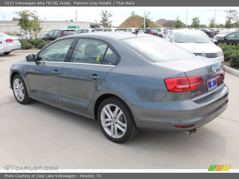 Platinum Gray Metallic / Titan Black 2015 Volkswagen Jetta TDI SEL Sedan