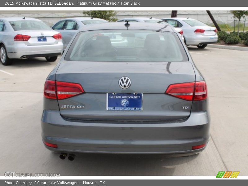 Platinum Gray Metallic / Titan Black 2015 Volkswagen Jetta TDI SEL Sedan