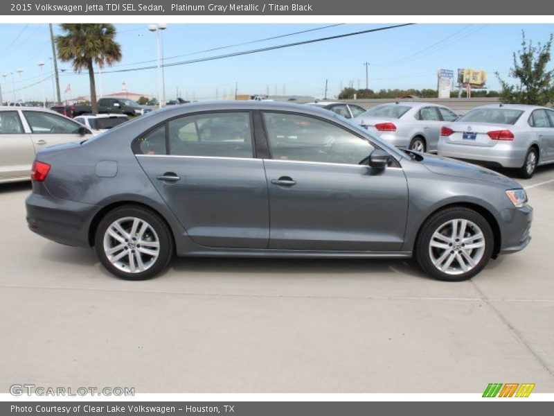  2015 Jetta TDI SEL Sedan Platinum Gray Metallic