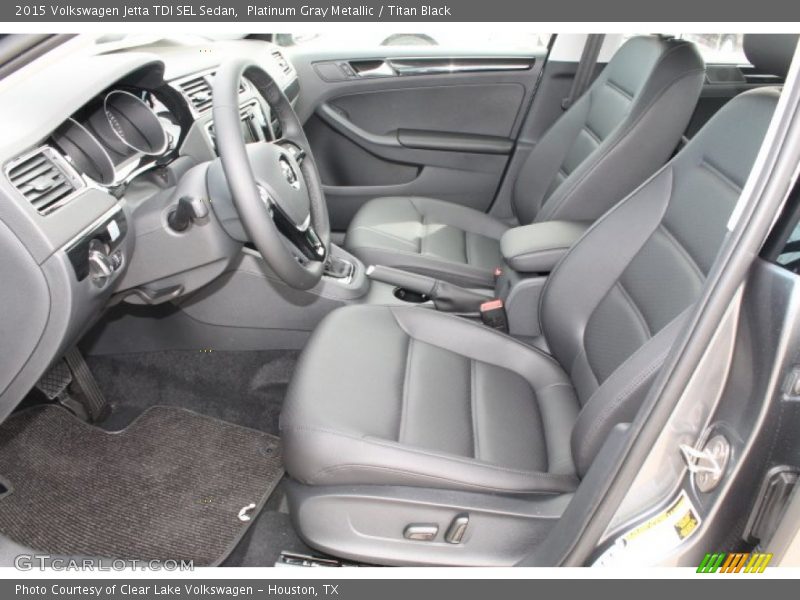 Front Seat of 2015 Jetta TDI SEL Sedan