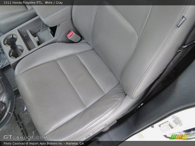 White / Gray 2011 Honda Ridgeline RTL