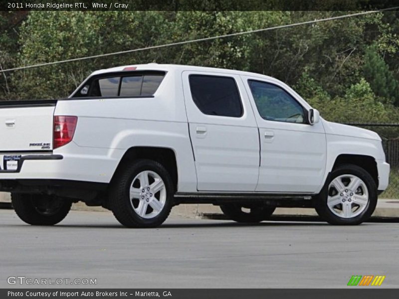 White / Gray 2011 Honda Ridgeline RTL