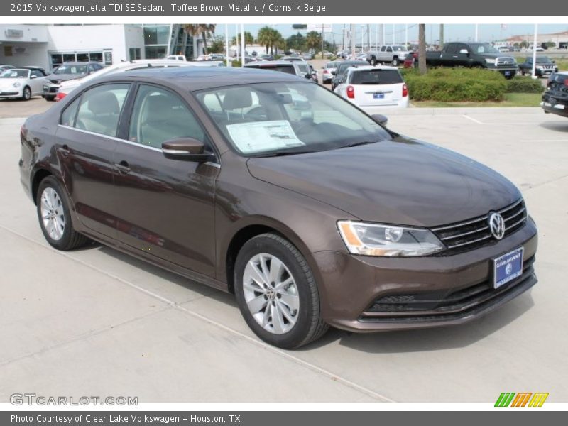 Toffee Brown Metallic / Cornsilk Beige 2015 Volkswagen Jetta TDI SE Sedan