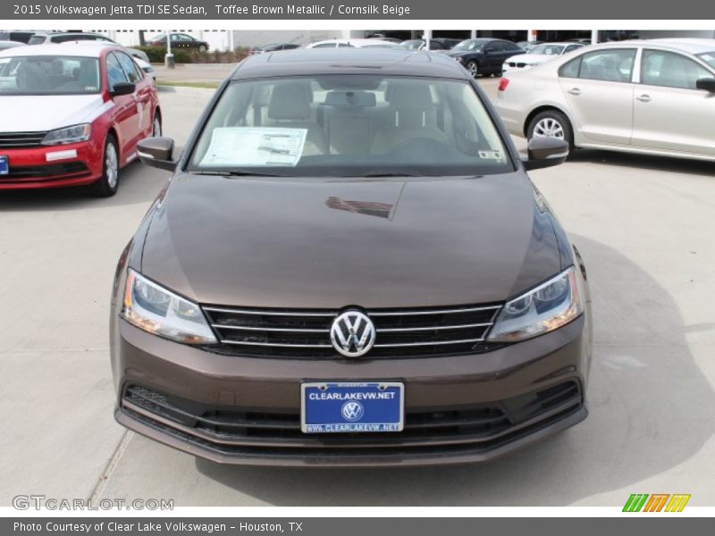 Toffee Brown Metallic / Cornsilk Beige 2015 Volkswagen Jetta TDI SE Sedan