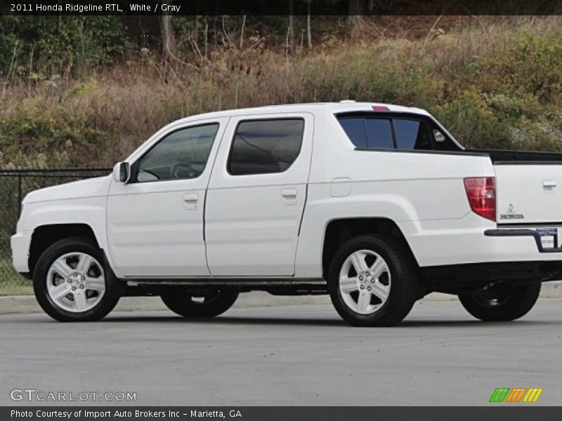 White / Gray 2011 Honda Ridgeline RTL