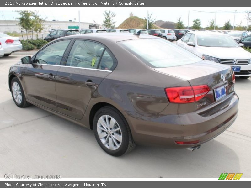 Toffee Brown Metallic / Cornsilk Beige 2015 Volkswagen Jetta TDI SE Sedan