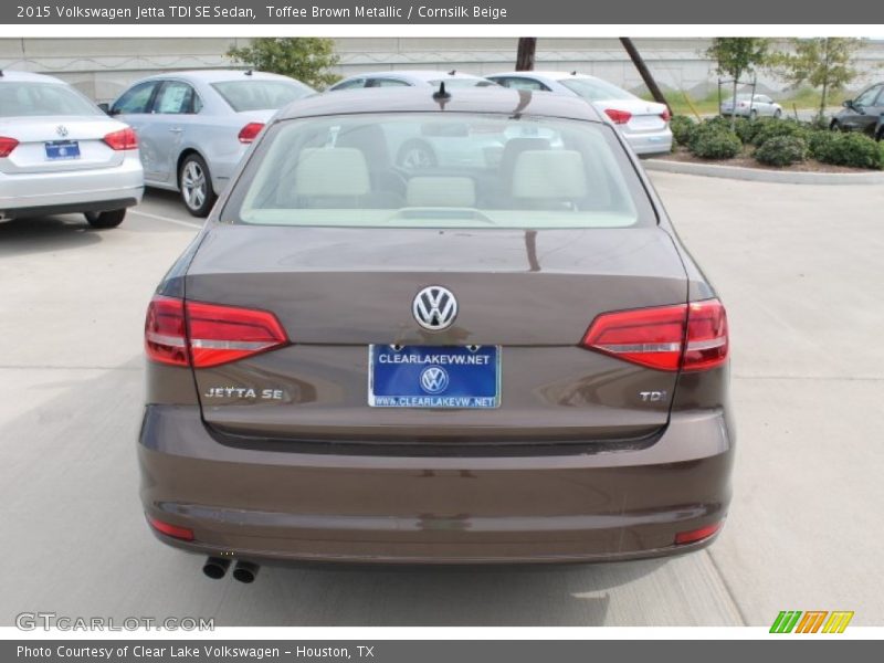 Toffee Brown Metallic / Cornsilk Beige 2015 Volkswagen Jetta TDI SE Sedan