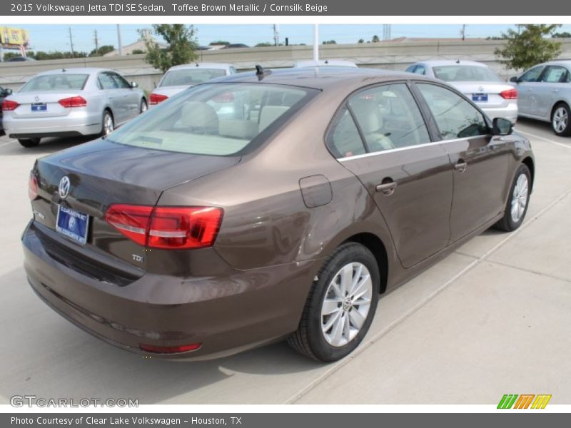 Toffee Brown Metallic / Cornsilk Beige 2015 Volkswagen Jetta TDI SE Sedan