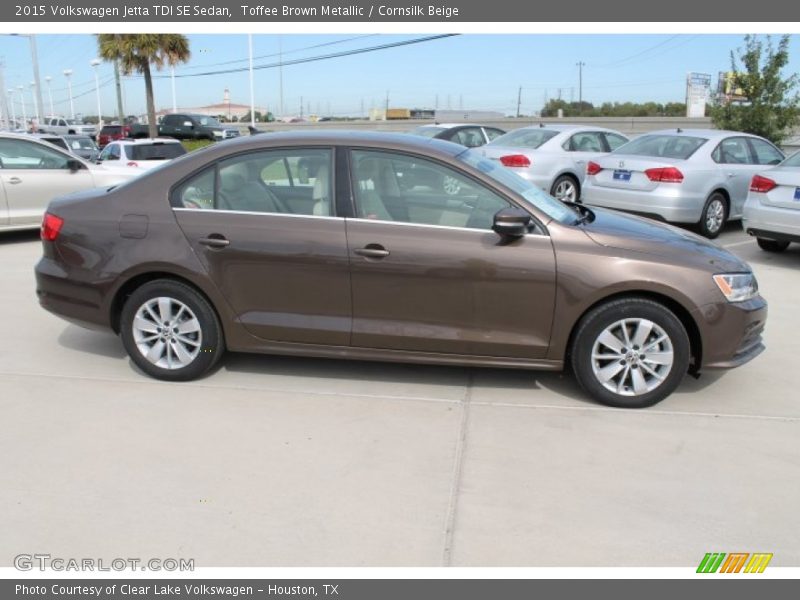 Toffee Brown Metallic / Cornsilk Beige 2015 Volkswagen Jetta TDI SE Sedan