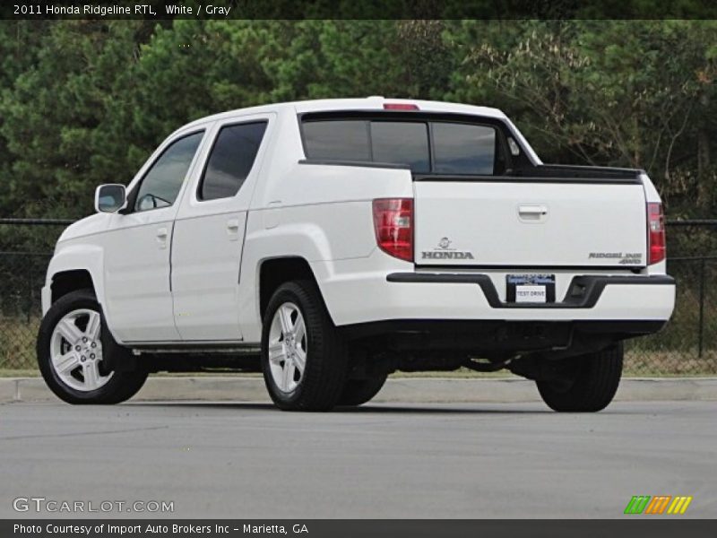 White / Gray 2011 Honda Ridgeline RTL