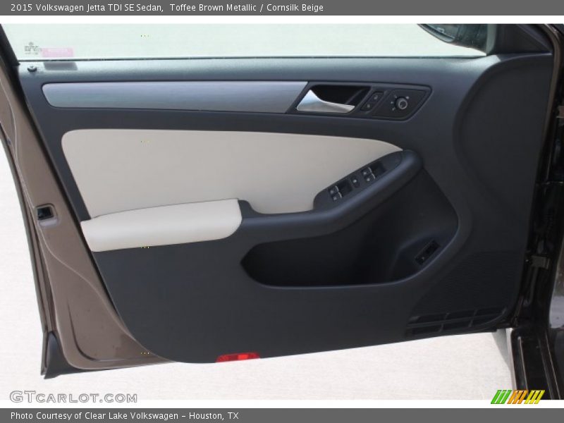 Toffee Brown Metallic / Cornsilk Beige 2015 Volkswagen Jetta TDI SE Sedan