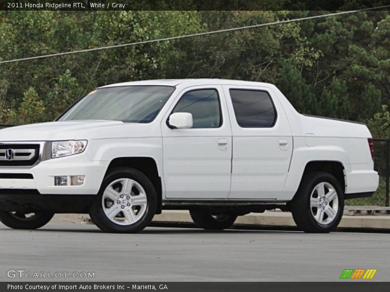 White / Gray 2011 Honda Ridgeline RTL