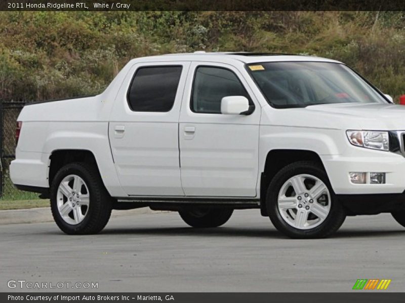 White / Gray 2011 Honda Ridgeline RTL