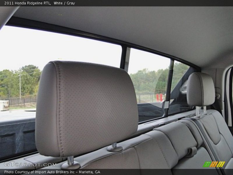 White / Gray 2011 Honda Ridgeline RTL