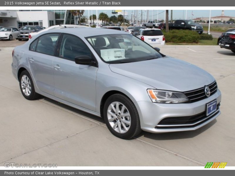 Reflex Silver Metallic / Titan Black 2015 Volkswagen Jetta SE Sedan