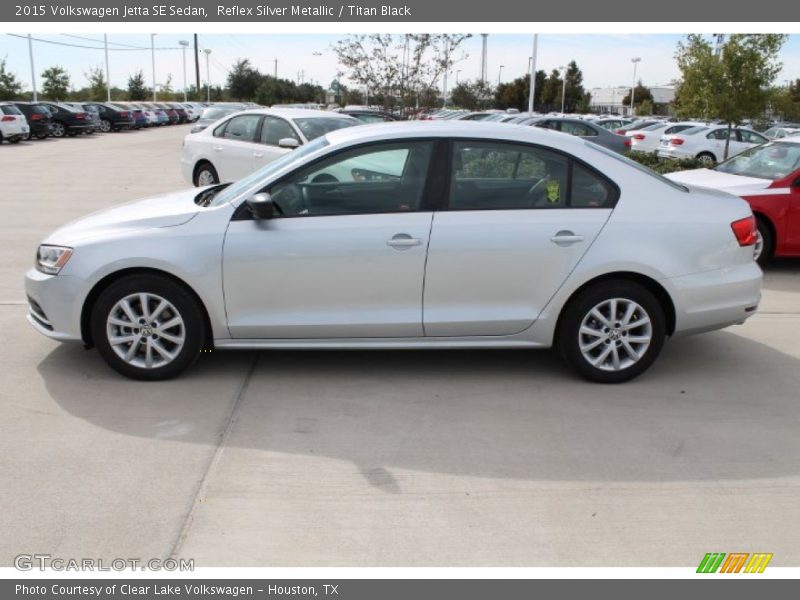 Reflex Silver Metallic / Titan Black 2015 Volkswagen Jetta SE Sedan