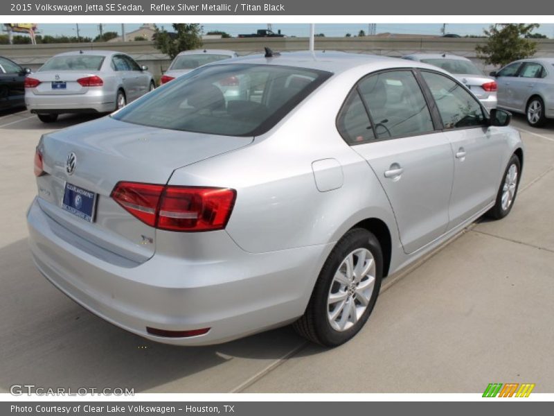 Reflex Silver Metallic / Titan Black 2015 Volkswagen Jetta SE Sedan