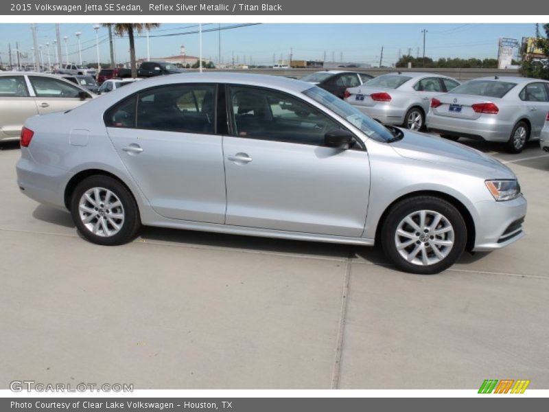 Reflex Silver Metallic / Titan Black 2015 Volkswagen Jetta SE Sedan