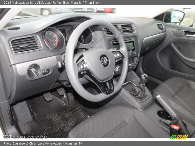 Titan Black Interior - 2015 Jetta SE Sedan 