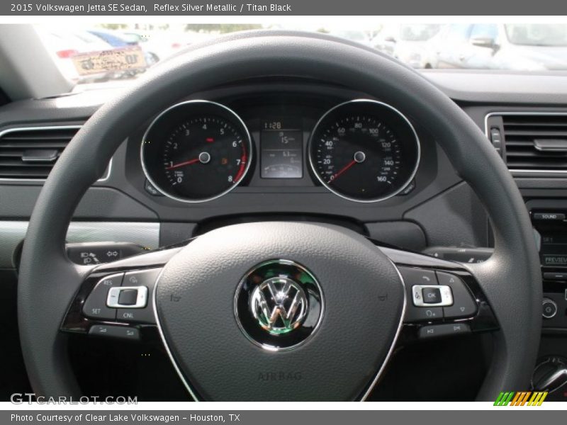 Reflex Silver Metallic / Titan Black 2015 Volkswagen Jetta SE Sedan