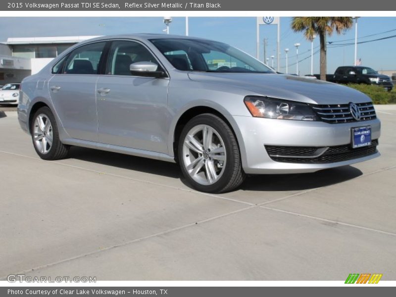 Reflex Silver Metallic / Titan Black 2015 Volkswagen Passat TDI SE Sedan