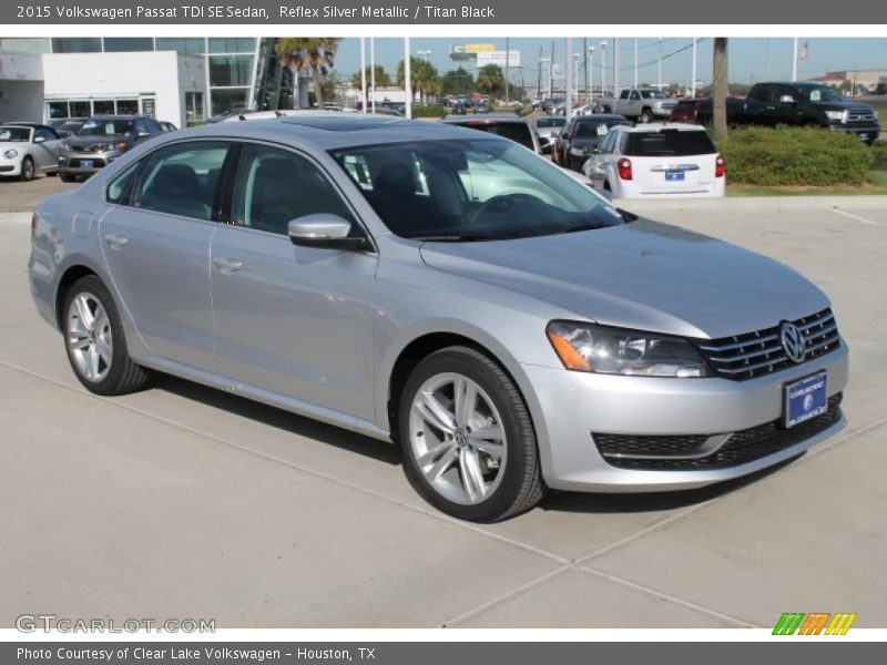 Reflex Silver Metallic / Titan Black 2015 Volkswagen Passat TDI SE Sedan