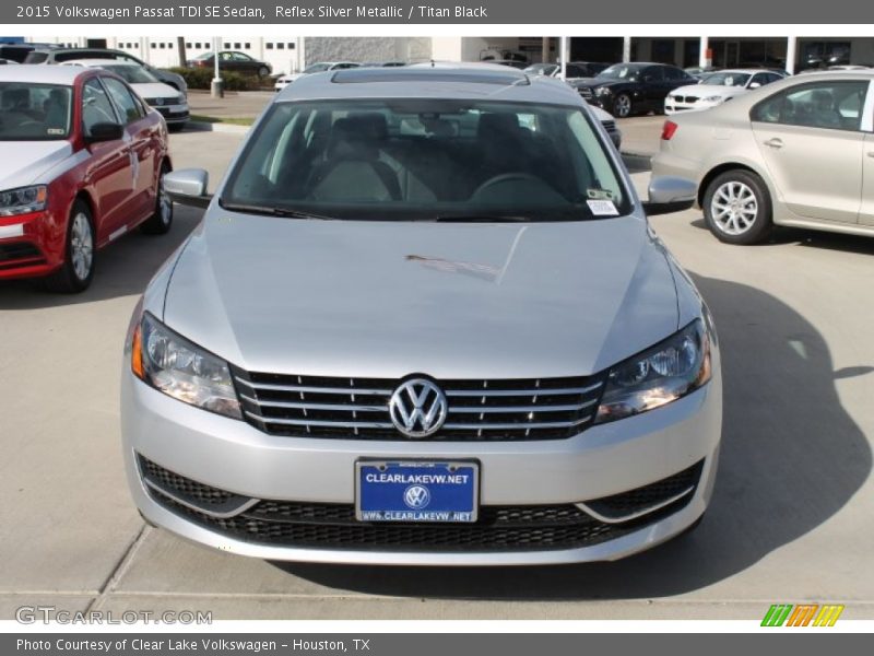 Reflex Silver Metallic / Titan Black 2015 Volkswagen Passat TDI SE Sedan
