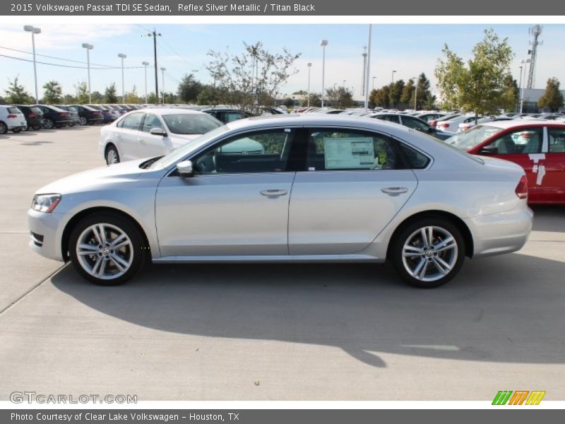 Reflex Silver Metallic / Titan Black 2015 Volkswagen Passat TDI SE Sedan
