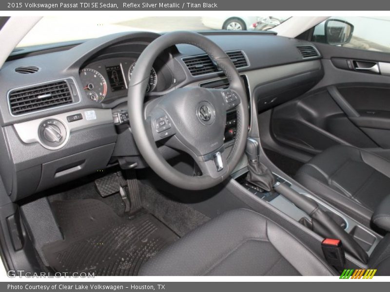 Reflex Silver Metallic / Titan Black 2015 Volkswagen Passat TDI SE Sedan