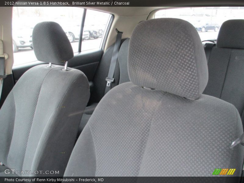 Brilliant Silver Metallic / Charcoal 2012 Nissan Versa 1.8 S Hatchback