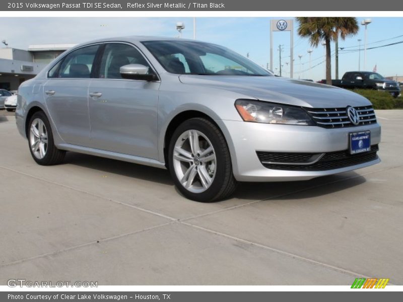 Reflex Silver Metallic / Titan Black 2015 Volkswagen Passat TDI SE Sedan