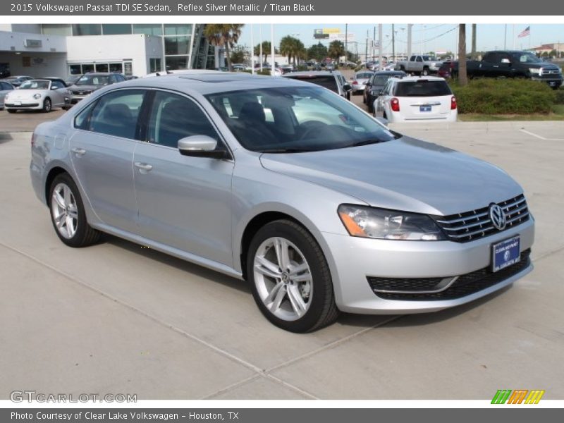 Reflex Silver Metallic / Titan Black 2015 Volkswagen Passat TDI SE Sedan