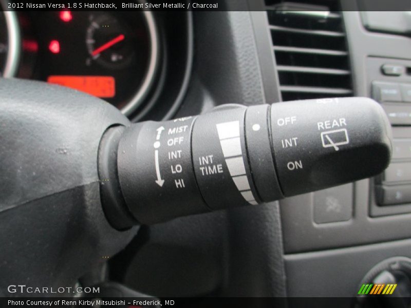 Brilliant Silver Metallic / Charcoal 2012 Nissan Versa 1.8 S Hatchback