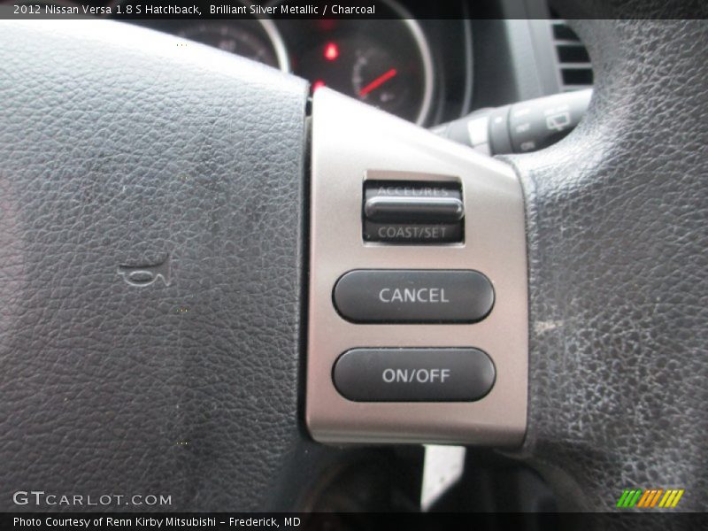 Brilliant Silver Metallic / Charcoal 2012 Nissan Versa 1.8 S Hatchback