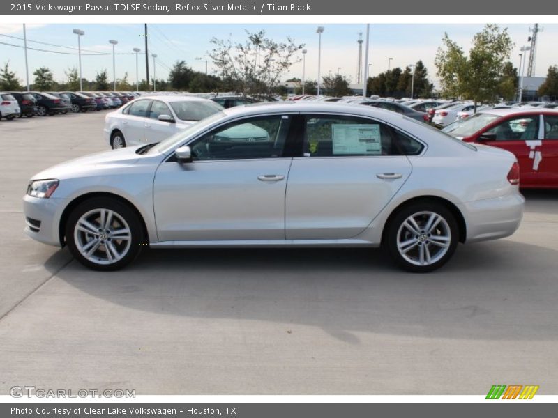 Reflex Silver Metallic / Titan Black 2015 Volkswagen Passat TDI SE Sedan