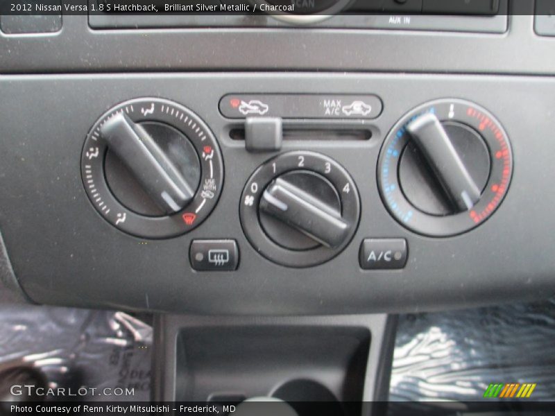 Brilliant Silver Metallic / Charcoal 2012 Nissan Versa 1.8 S Hatchback