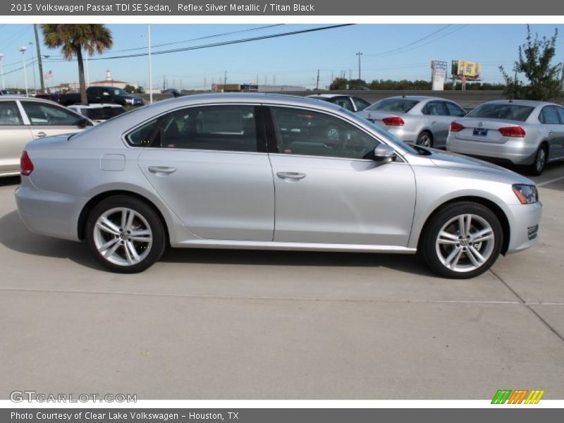 Reflex Silver Metallic / Titan Black 2015 Volkswagen Passat TDI SE Sedan