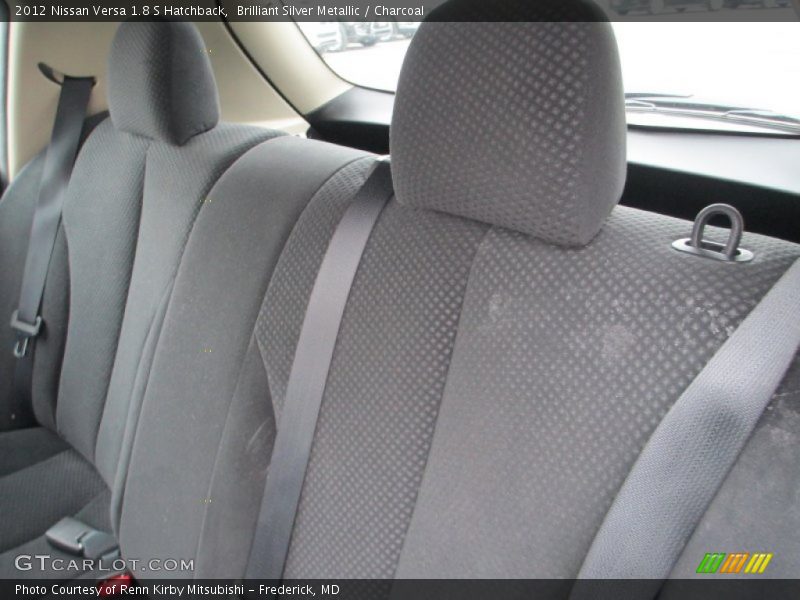 Brilliant Silver Metallic / Charcoal 2012 Nissan Versa 1.8 S Hatchback