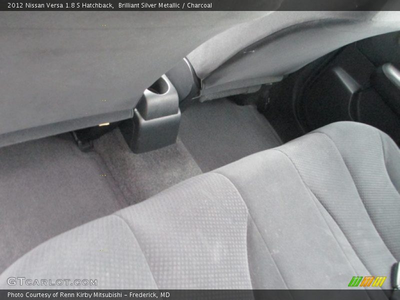 Brilliant Silver Metallic / Charcoal 2012 Nissan Versa 1.8 S Hatchback