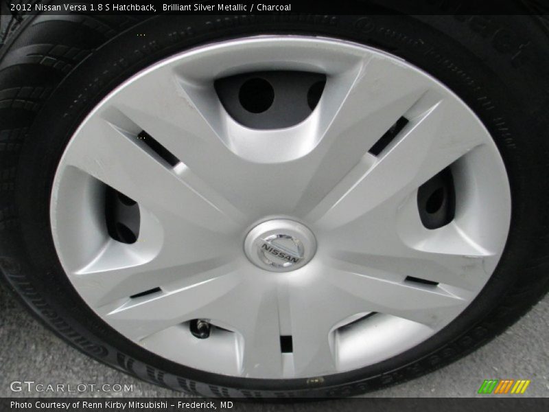 Brilliant Silver Metallic / Charcoal 2012 Nissan Versa 1.8 S Hatchback
