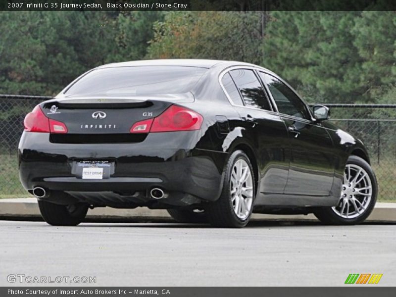 Black Obsidian / Stone Gray 2007 Infiniti G 35 Journey Sedan