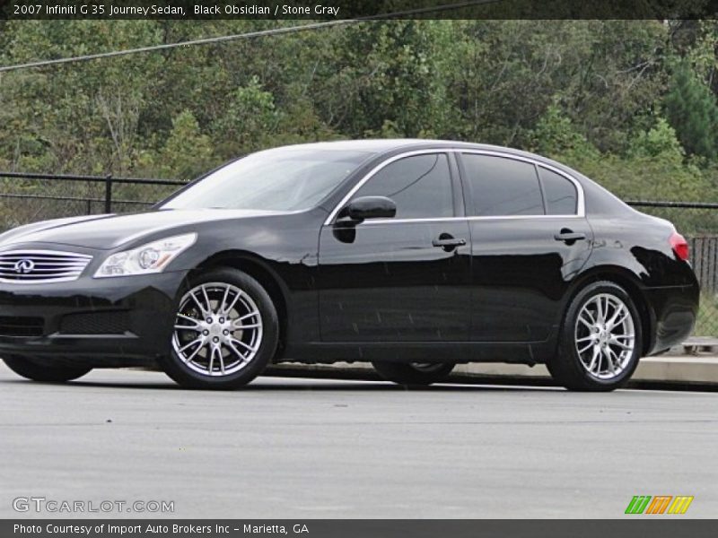 Black Obsidian / Stone Gray 2007 Infiniti G 35 Journey Sedan