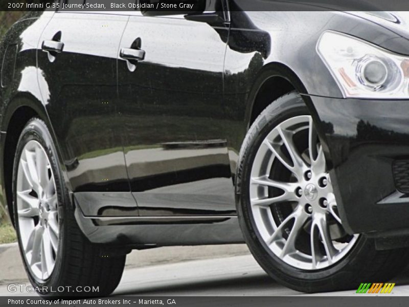 Black Obsidian / Stone Gray 2007 Infiniti G 35 Journey Sedan