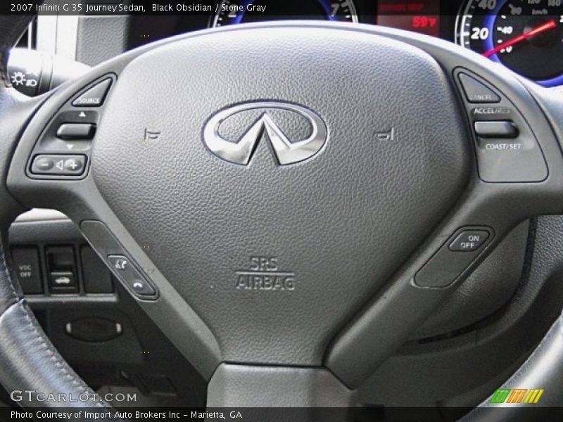 Black Obsidian / Stone Gray 2007 Infiniti G 35 Journey Sedan
