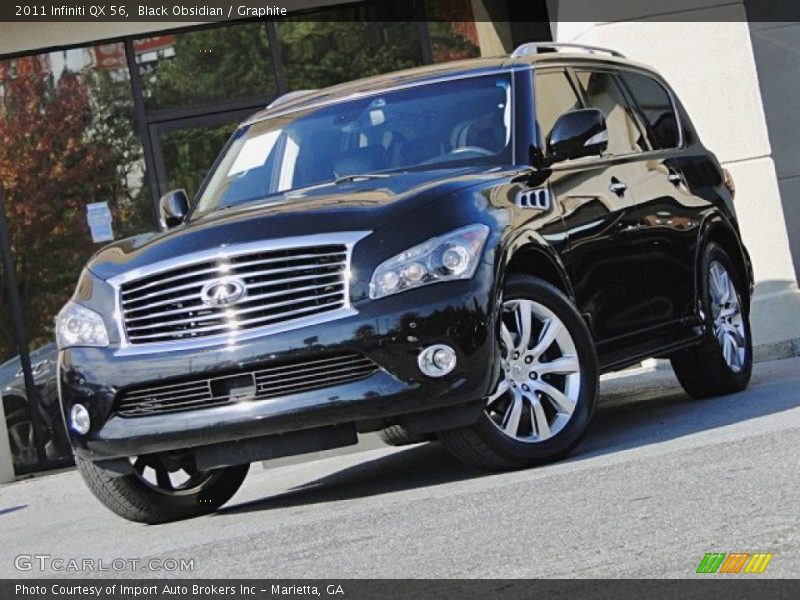 Front 3/4 View of 2011 QX 56